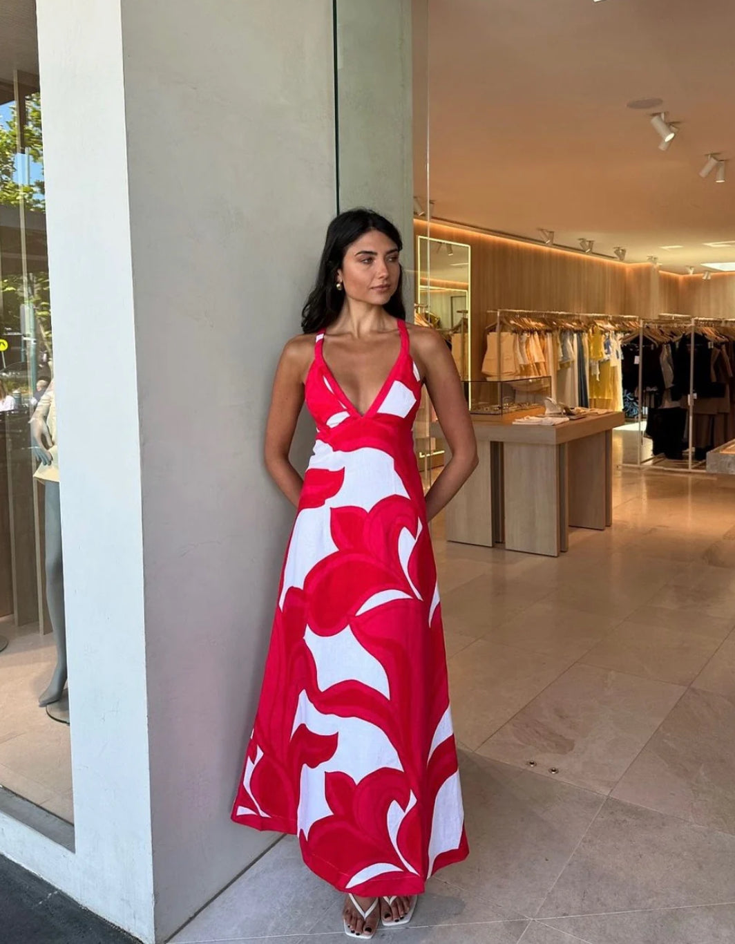 kookai red maxi dress KOOKA | Just Landed. Shop the Palermo Cowl Maxi Dress, in boutiques and online #kookai