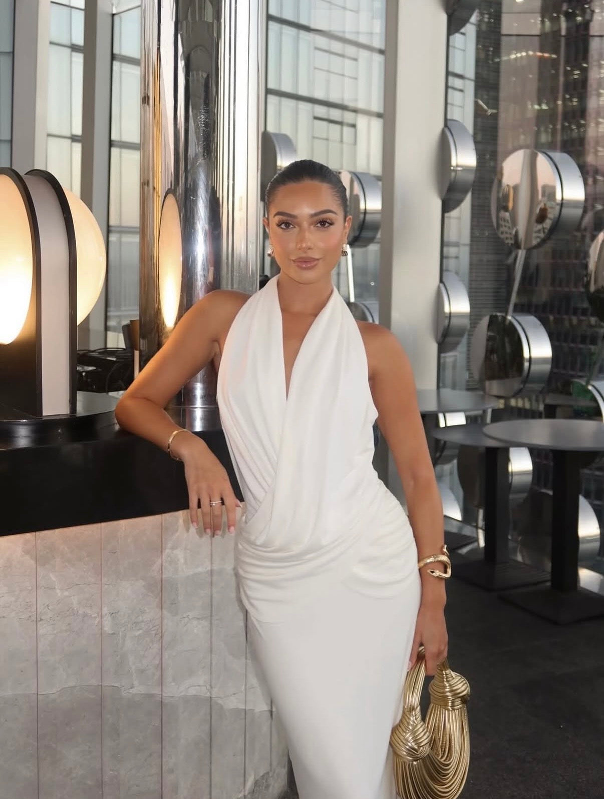 Misha Cabana Cupro Dress
