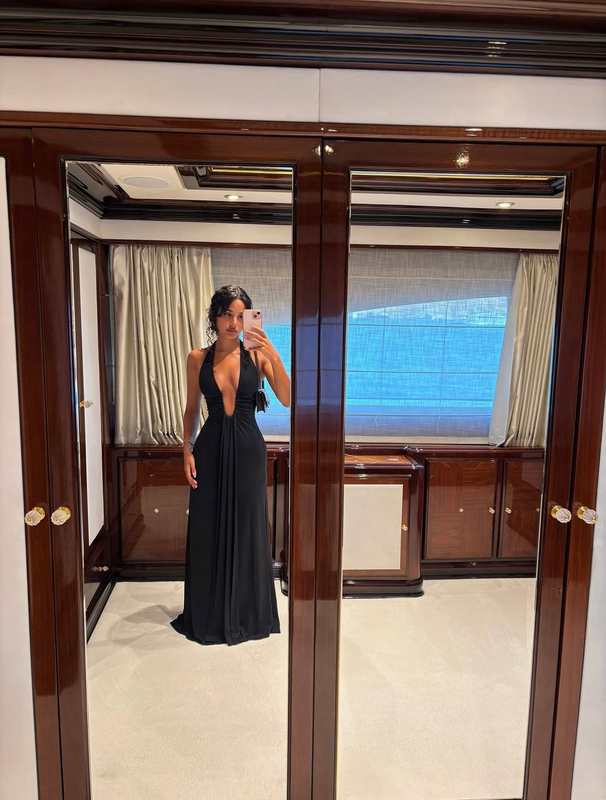 Misha Jennifer Cupro Maxi