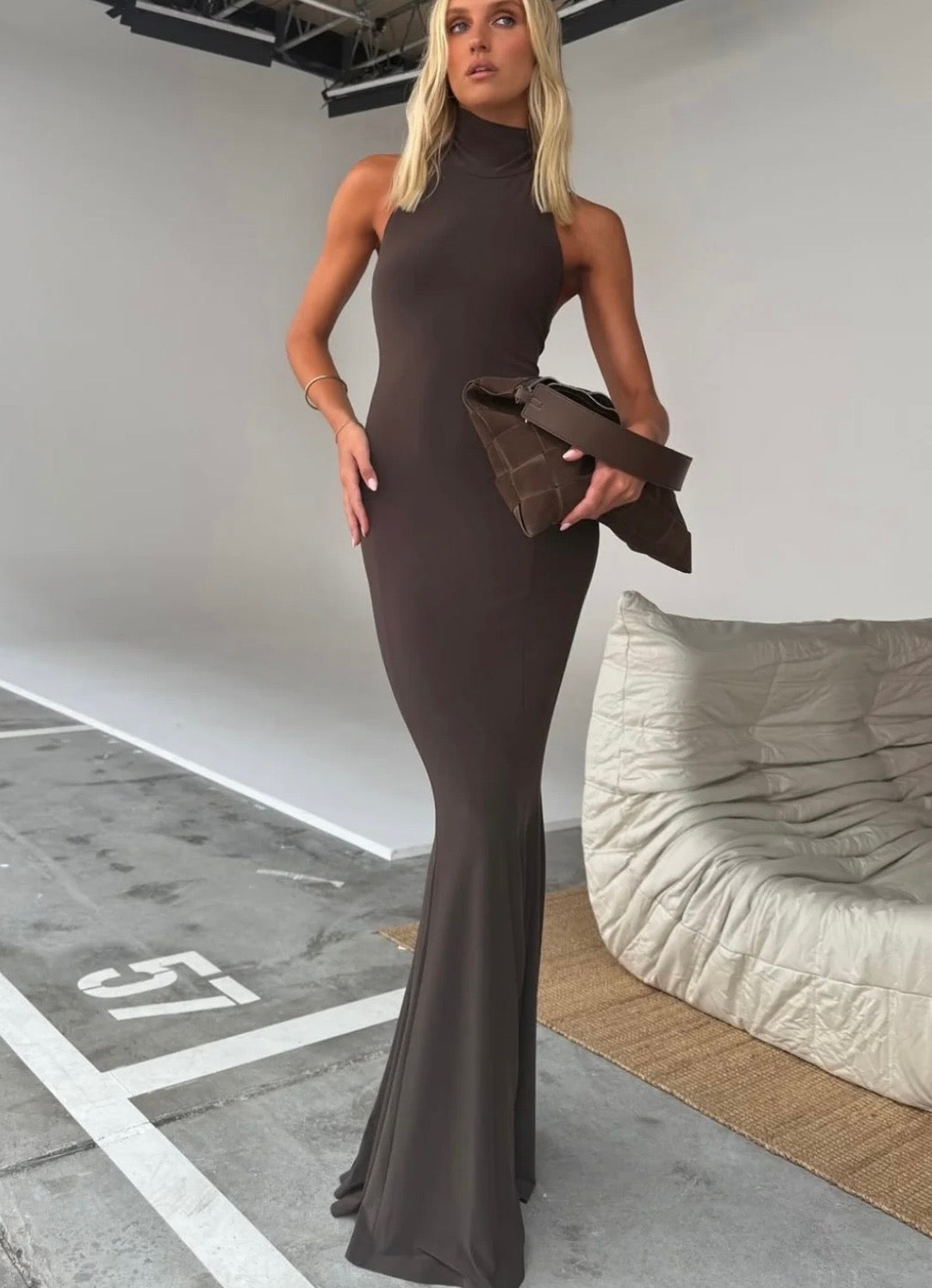 Norma Kamali Fishtail Dress
