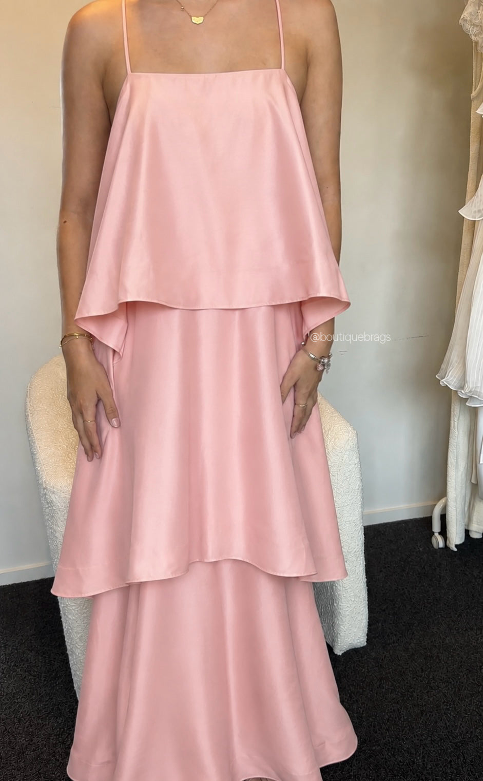 Pretty Little Thing Structured Tiered Maxi
