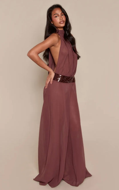 Pretty Little Thing Sequin Waistband Maxi