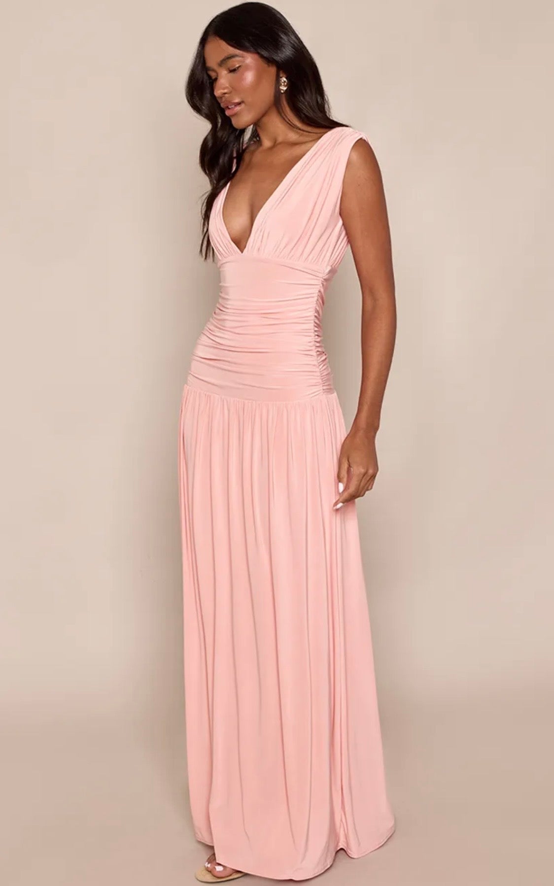 Pretty Little Thing Plunge Sleeveless Maxi