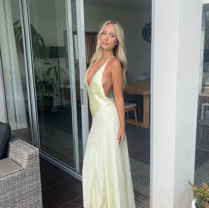 Sneaky Link X Jaz Hand V-Neck Maxi