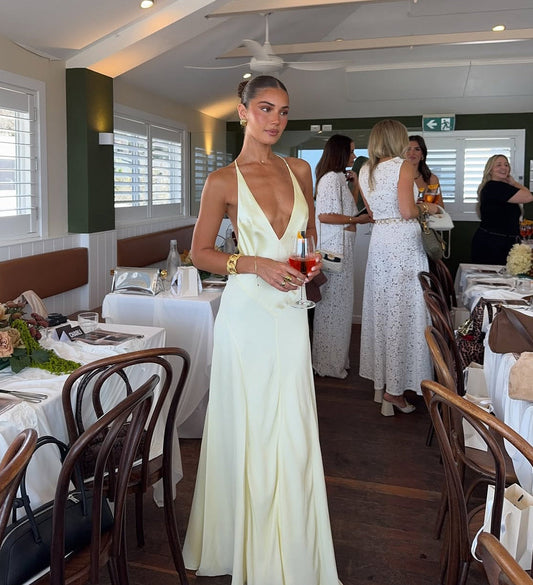 Sneaky Link X Jaz Hand V-Neck Maxi