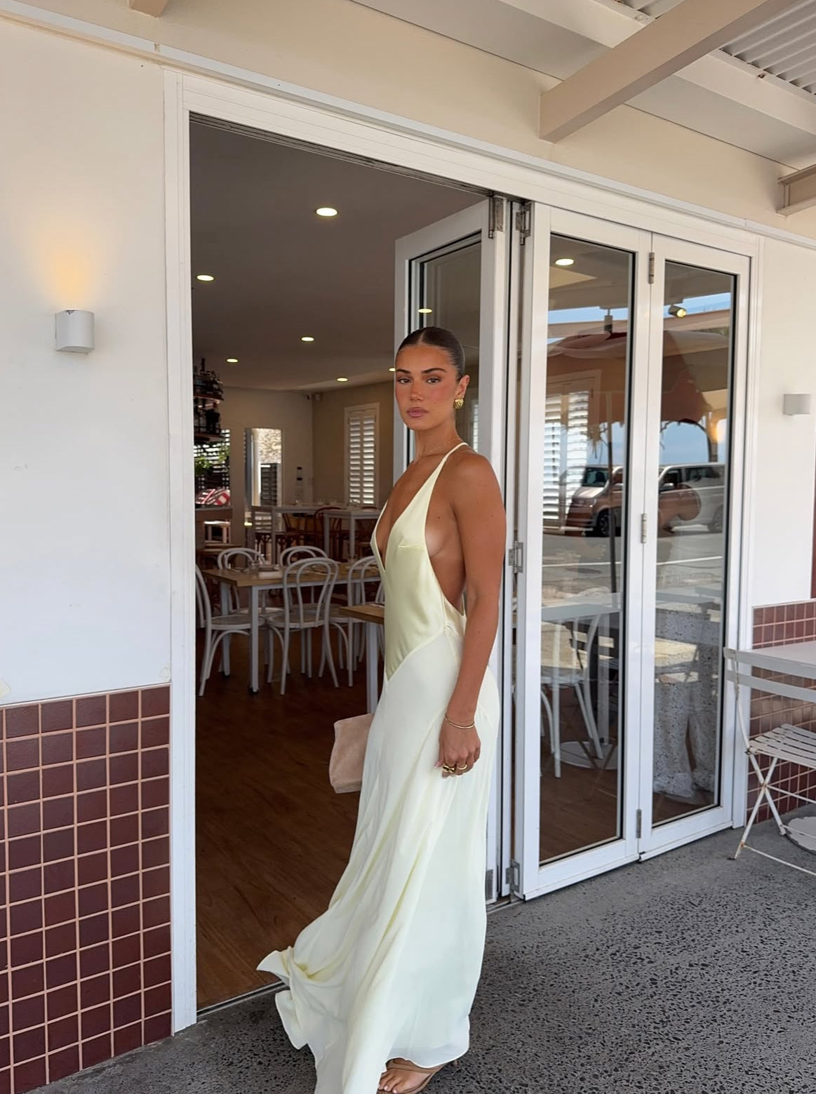 Sneaky Link X Jaz Hand V-Neck Maxi