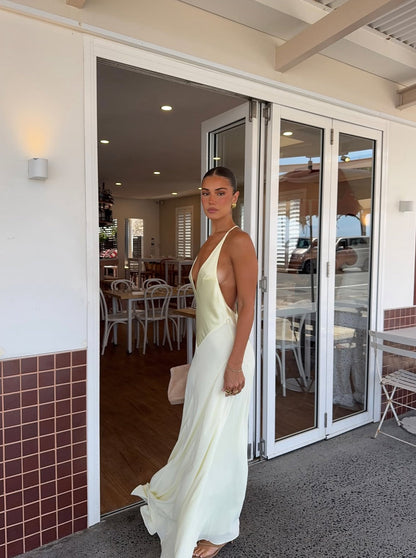 Sneaky Link X Jaz Hand V-Neck Maxi