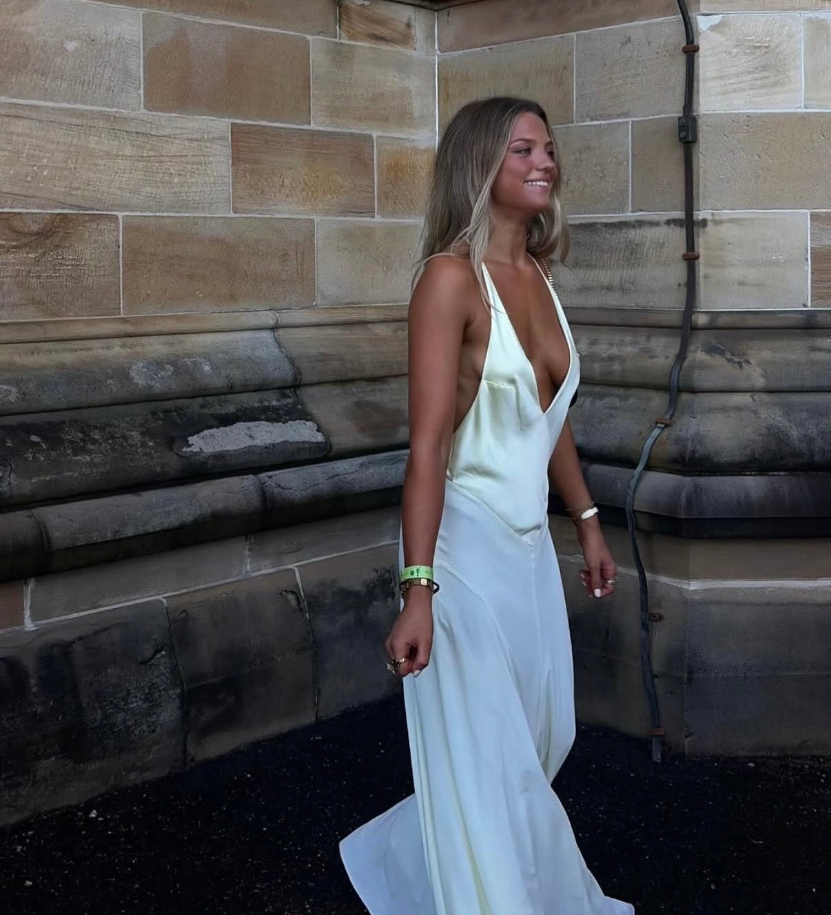 Sneaky Link X Jaz Hand V-Neck Maxi