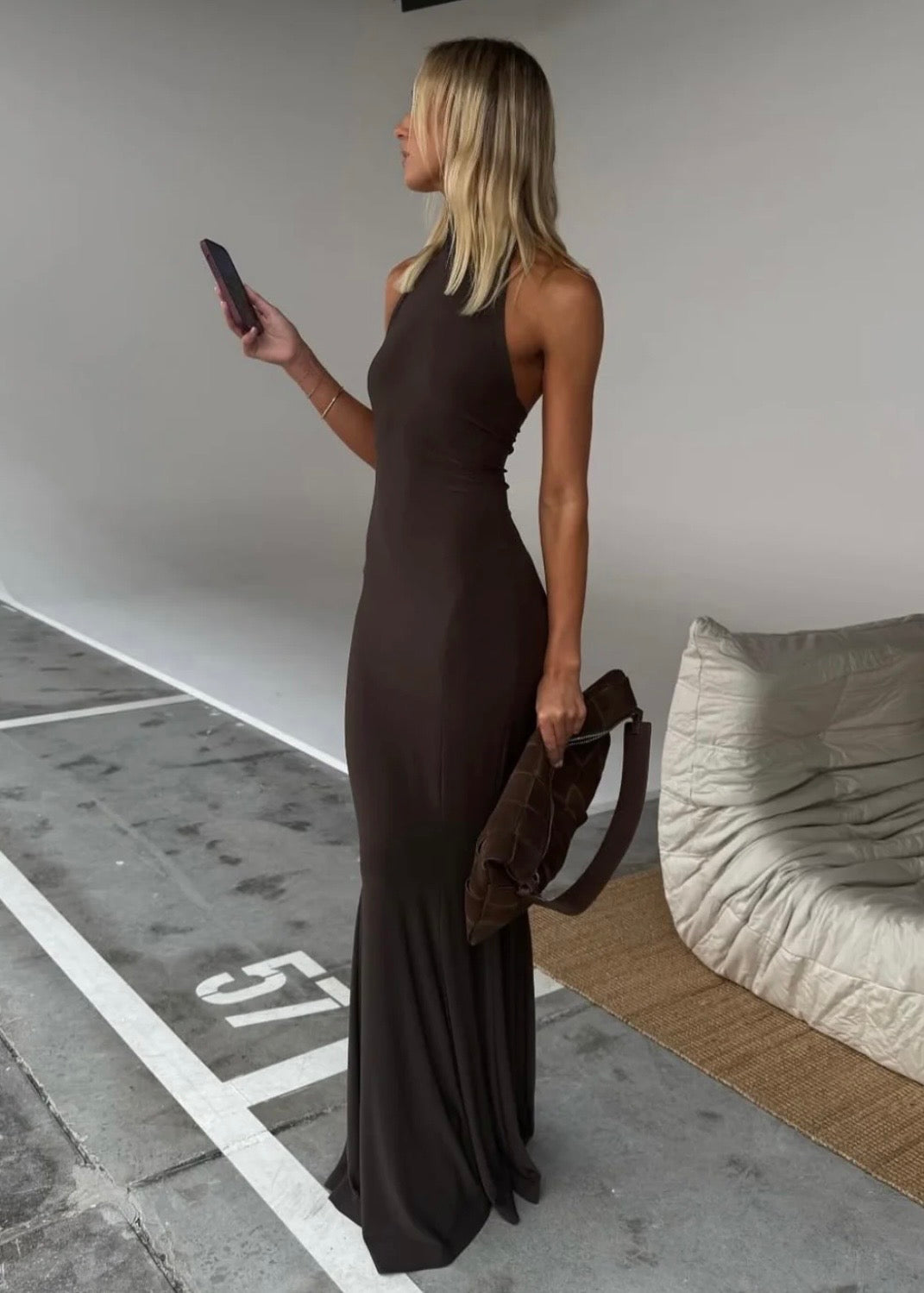 Norma Kamali Fishtail Dress