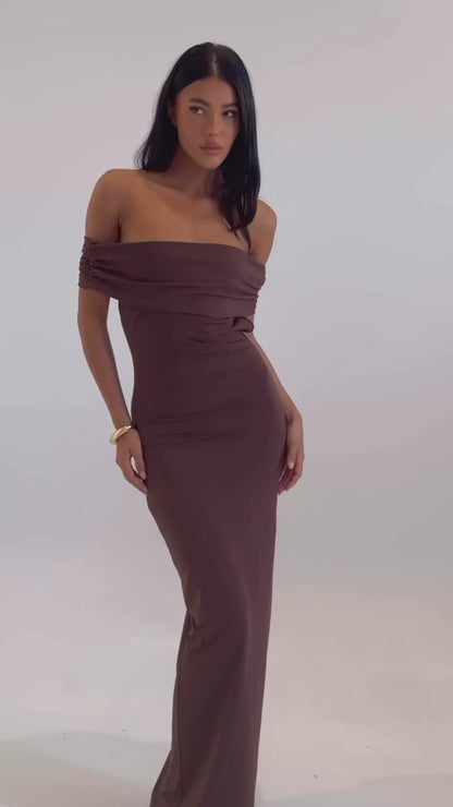 Bronze Snake Amalia Dress